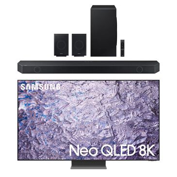 Samsung 65" Class QN800C Neo QLED 8K UHD with HDR - Smart TV + 11.1.4ch Atmos Soundbar, , large