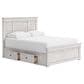 Ashley Makidern Queen Storage Bed with Four Drawers in Whitewash, , large