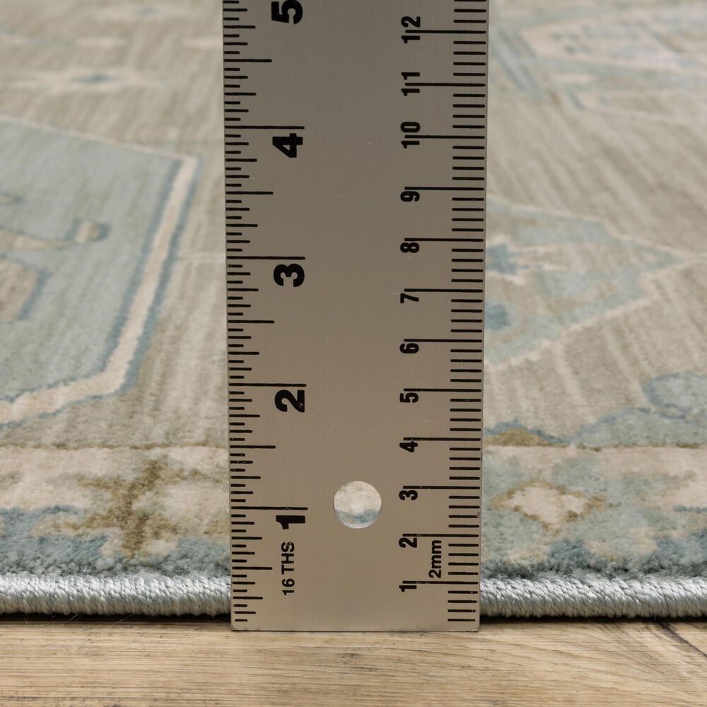 Oriental Weavers Maeve MAE12 Grey and Blue 5&#39;3&quot; x 7&#39;6&quot; Area Rug, , large