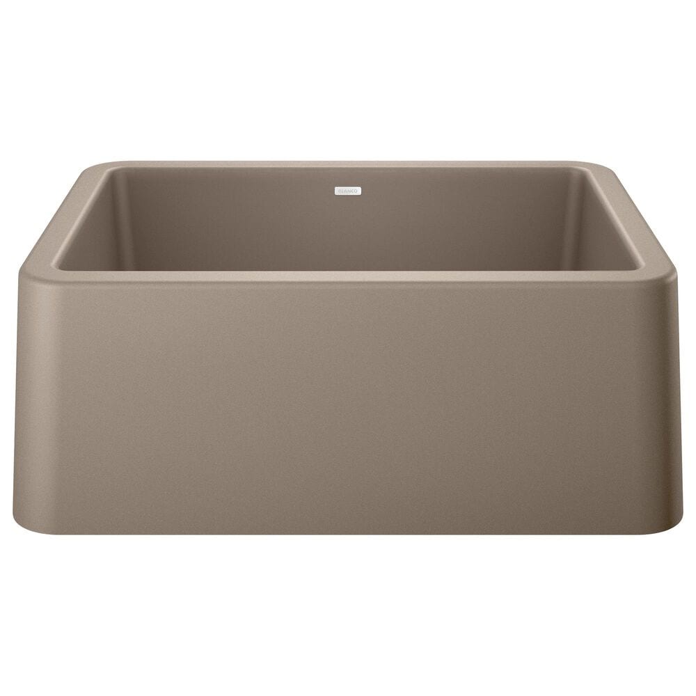 Blanco Ikon 27&quot; Apron Single Bowl Farmhouse Sink in Truffle, , large