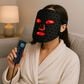 EZlife Red Light Therapy Mask with Vibration in Black, , large