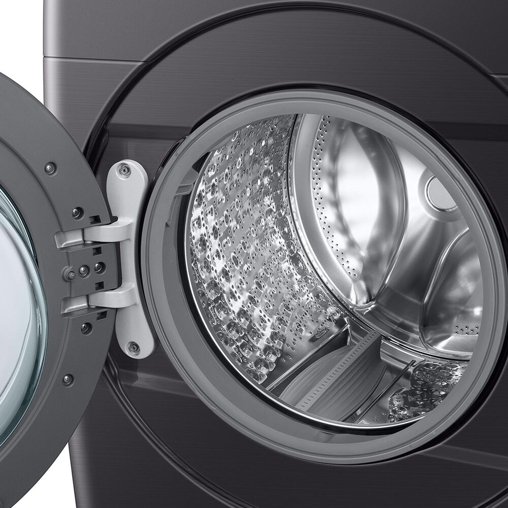 Samsung 5.1 Cu. Ft. Front Load Washer with Vibration Reduction Technology in Brushed Black, , large