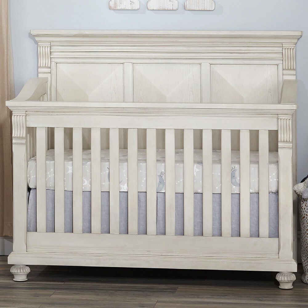 Kingsley Baby Sedona 4-In-1 Lifetime Convertible Crib in Vintage Ivory, , large
