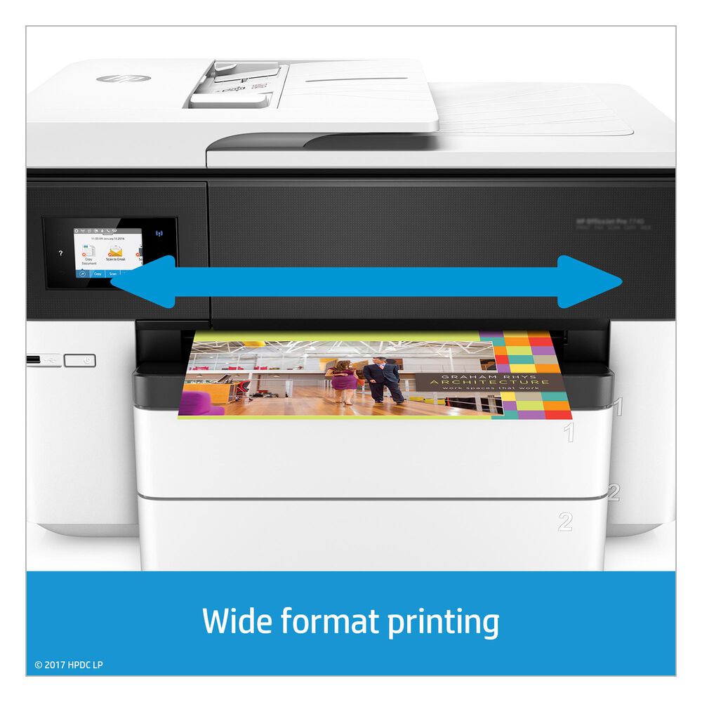 Underholde Vidner formel HP OfficeJet Pro 7740 Wide Format All-in-One Printer | Nebraska Furniture  Mart