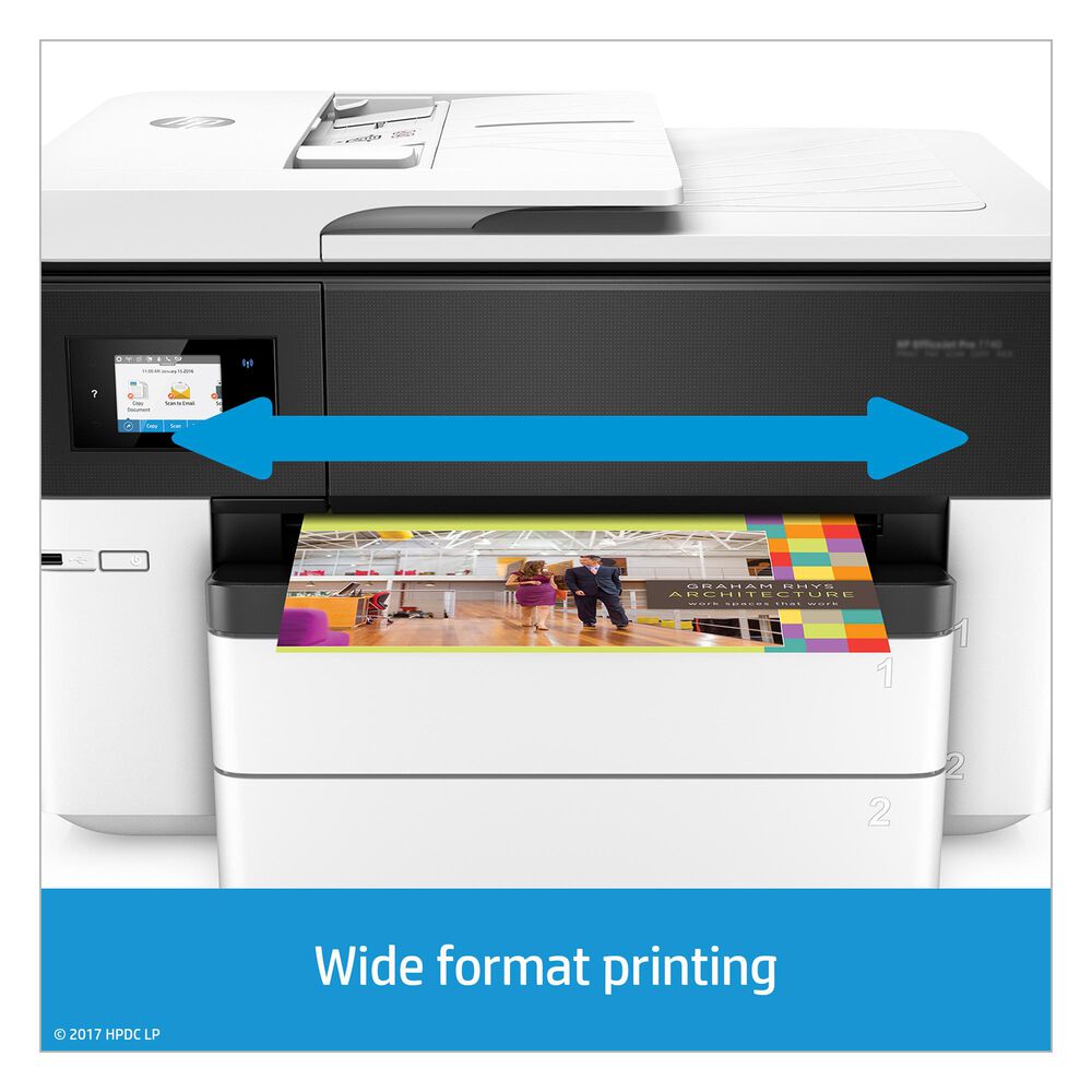 HP OfficeJet Pro 7740 Wide Format All-in-One Printer series Setup