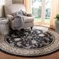 Safavieh Lyndhurst 7" Round Anthracite and Cream Area Rug, , large