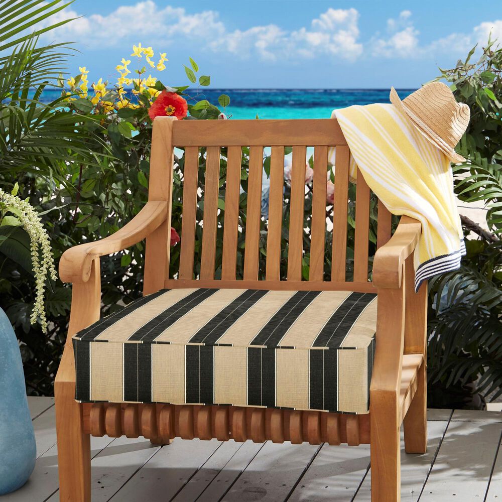 Sorra Home Sunbrella 23" x 25" Deep Seating Cushion in Berenson Tuxedo, , large