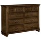 Viceray Collections Timber Creek 8 Drawer Bureau in Rustic Cherry, , large