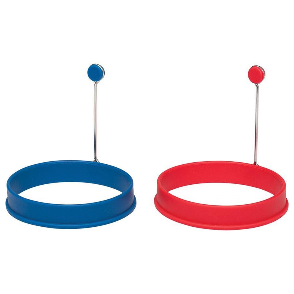 Mrs. Anderson&#39;s Baking Egg Ring in Red and Blue &#40;Set of 2&#41;, , large