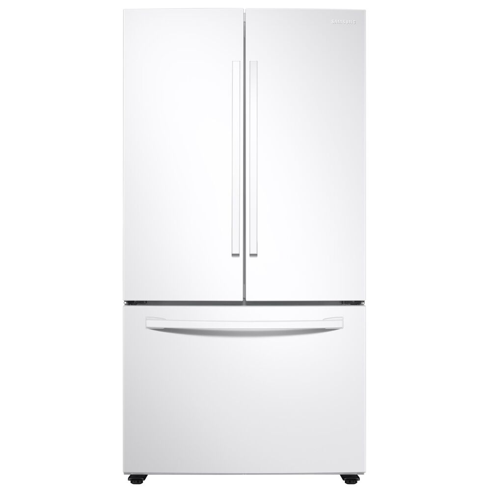 Samsung 28 Cu. Ft. Large Capacity 3-Door French Door Refrigerator with Internal Water Dispenser in White , , large