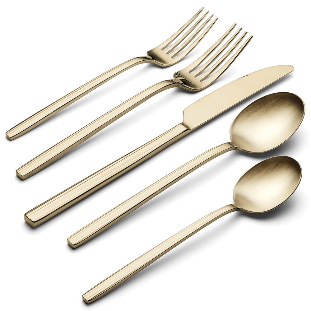 Oneida Dean 20-Piece Flatware Set in Satin Champagne, , large