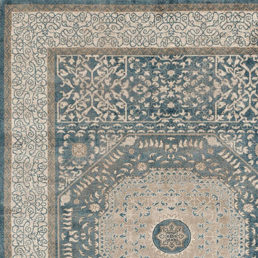 Loloi Century CQ-01 5&#39;3&quot; x 7&#39;6&quot; Blue and Sand Area Rug, , large