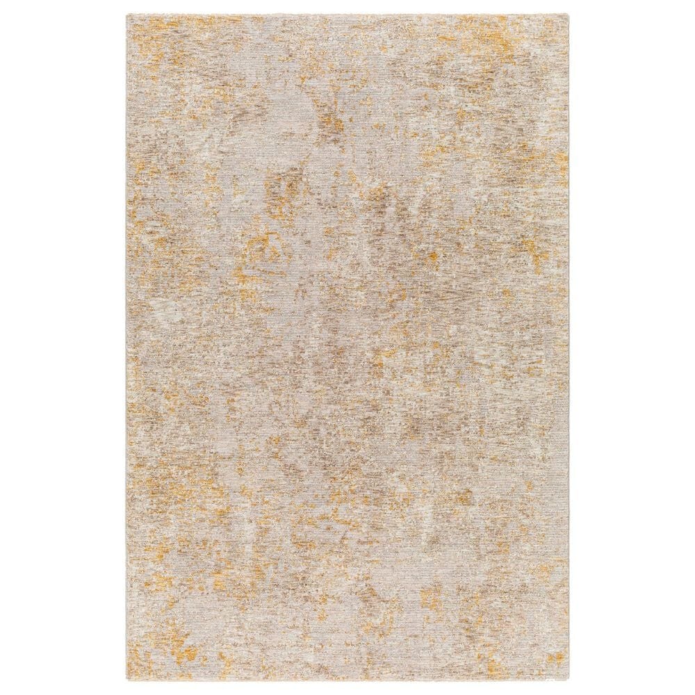 Surya Reina Light Gray, Light Brown, Medium Gray, Mustard and Tan 2&#39; x 2&#39;11&quot; Area Rug, , large