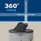 GE Appliances RealMAX Choice 40-Gallon Short Natural Gas Power Vent Low-NOx Water Heater in Gray, , large