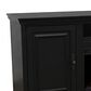 Legends Home Kensington 86" Fireplace Console with Fireplace Insert in Black, , large