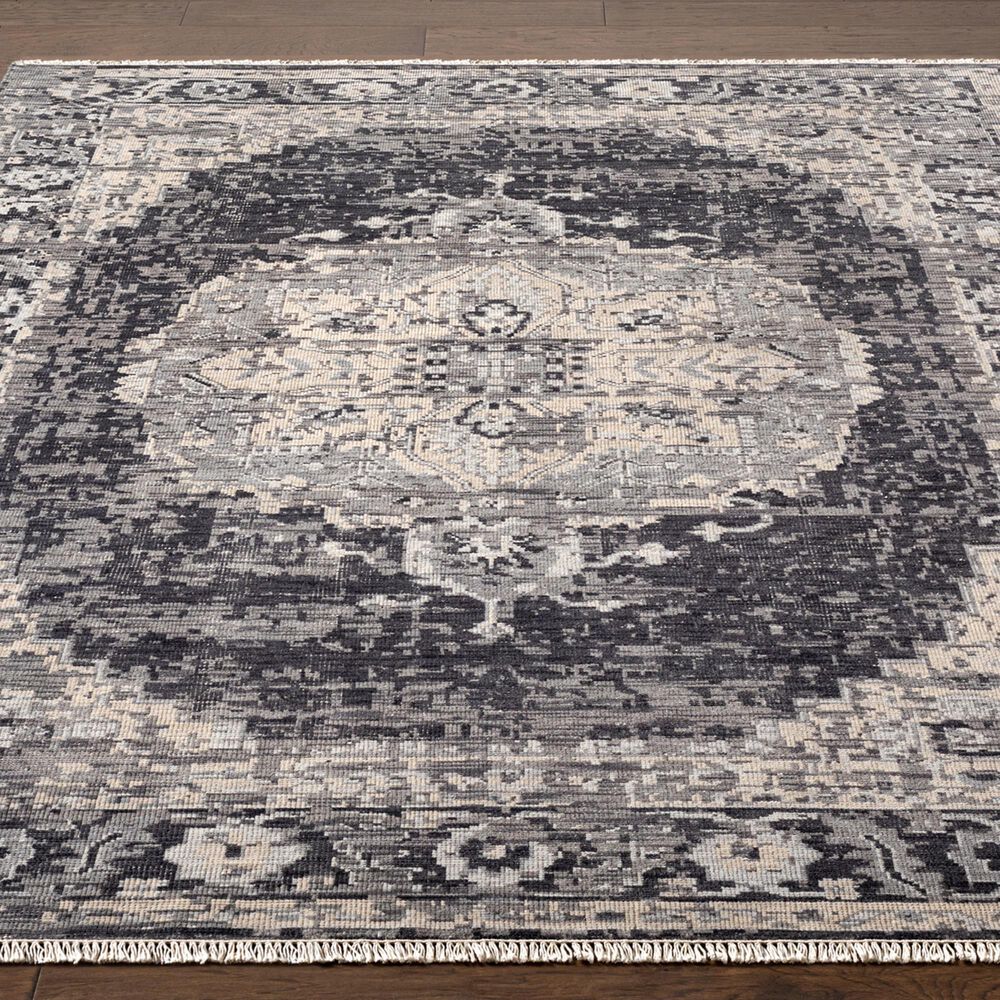 Surya Festival 9&#39; x 13&#39; Black, Charcoal, Medium Gray, Taupe and Cream Area Rug, , large