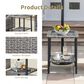 Sunwell Garden 3-Piece Patio Chat Set with Side Table in Beige, , large