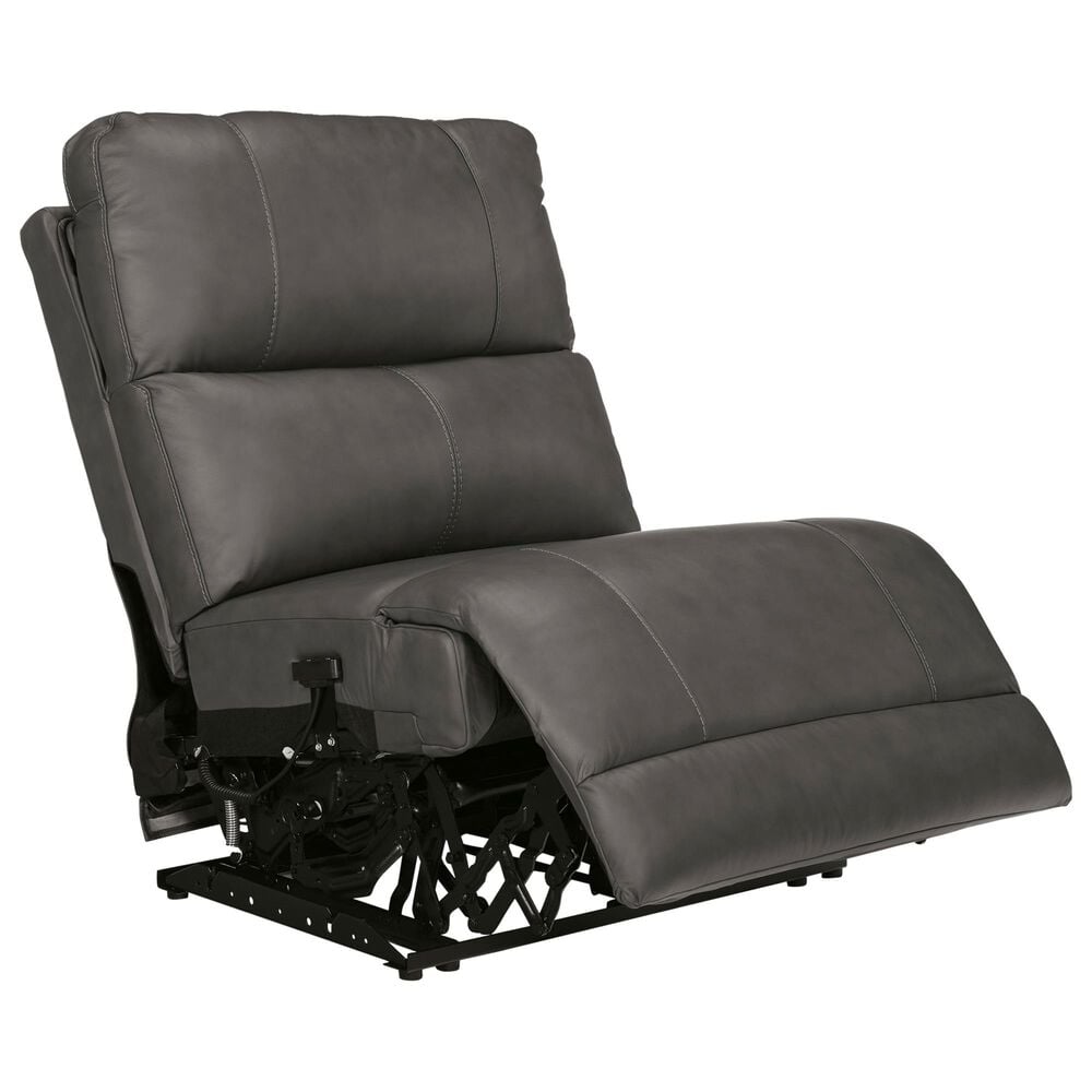Ashley 6-Piece Power Reversible Console Reclining Sectional with Armless Headrest Recliners in Anchor, , large