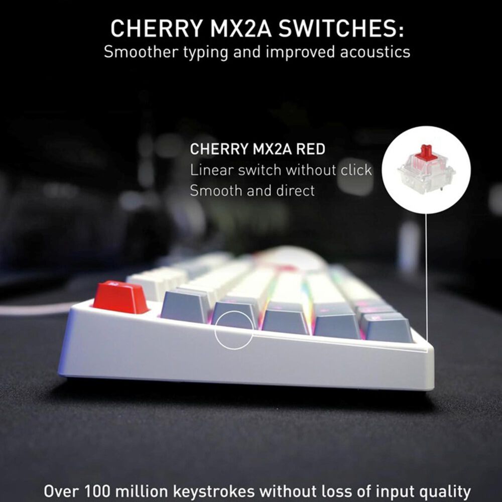 Cherry K4V2 TKL Gaming Keyboard in Grey, , large