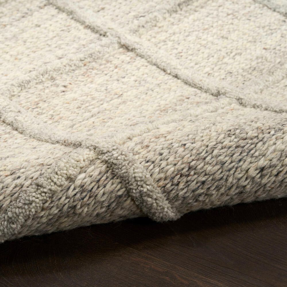 Nourison Pure Framework Silver 2' x 3' Area Rug, , large