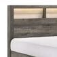 Crown Mark Rhett Queen Platform Bed in Gray and White, , large