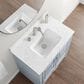 37B Lucerne 30" Single Bathroom Vanity in Soft Blue with Marble Top and Backsplash, , large