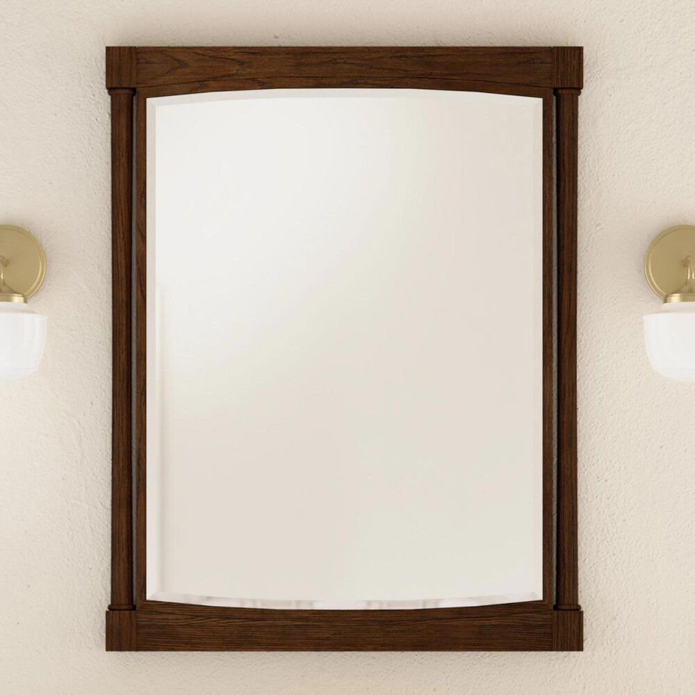 James Martin Kinnsden 30" Rectangular Mirror in Sable Oak, , large