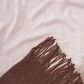 50" x 65" Ombre Frige Knit Throw in Fudge, , large