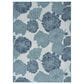 Nourison Garden Oasis Floral Blue 4" x 6" Indoor/Outdoor Area Rug, , large