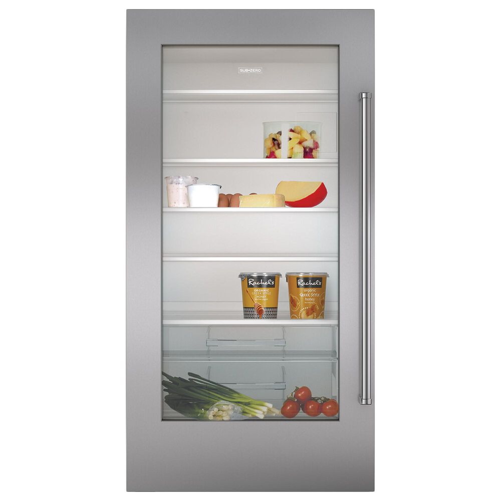 Roth Distributing Classic 36" Flush Inset Door Panel with Pro Handle - Left Hinge in Stainless Steel, , large
