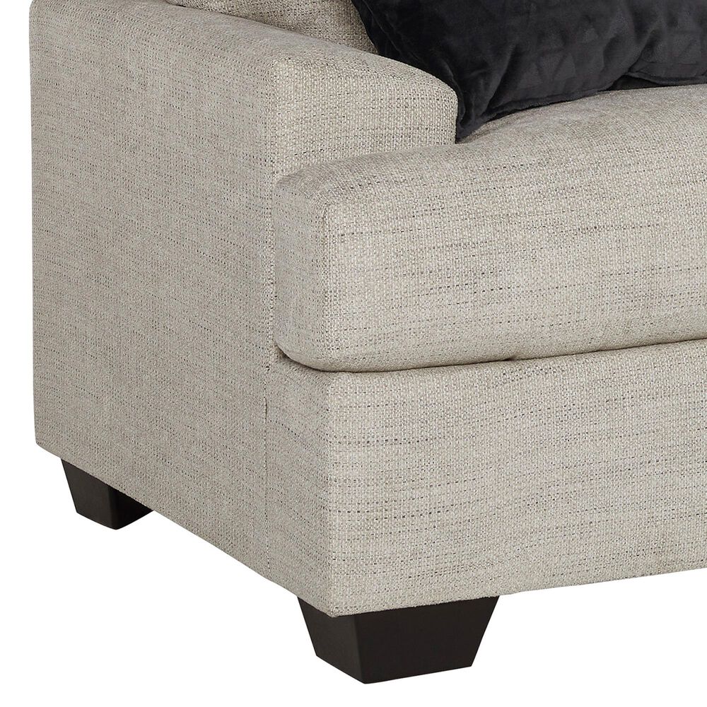 Ashley Vayda Stationary Loveseat in Pebble, , large