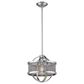 Golden Lighting Colson 1-Light Mini Pendant with Mesh Shade in Pewter, , large