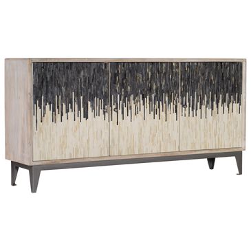 Hooker Furniture 3-Door TV Console in White and Grey, , large