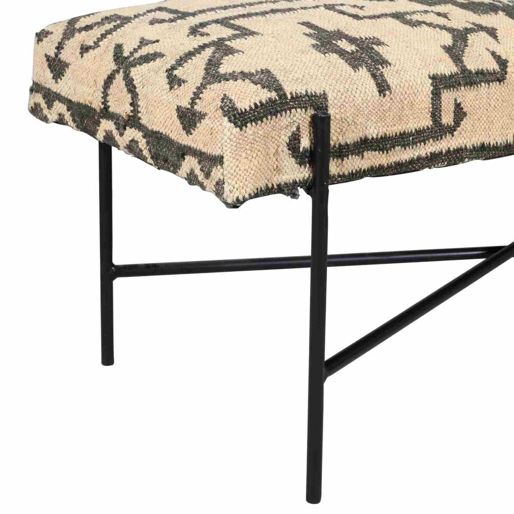 LR Home Barkely Accent Bench in Black, , large