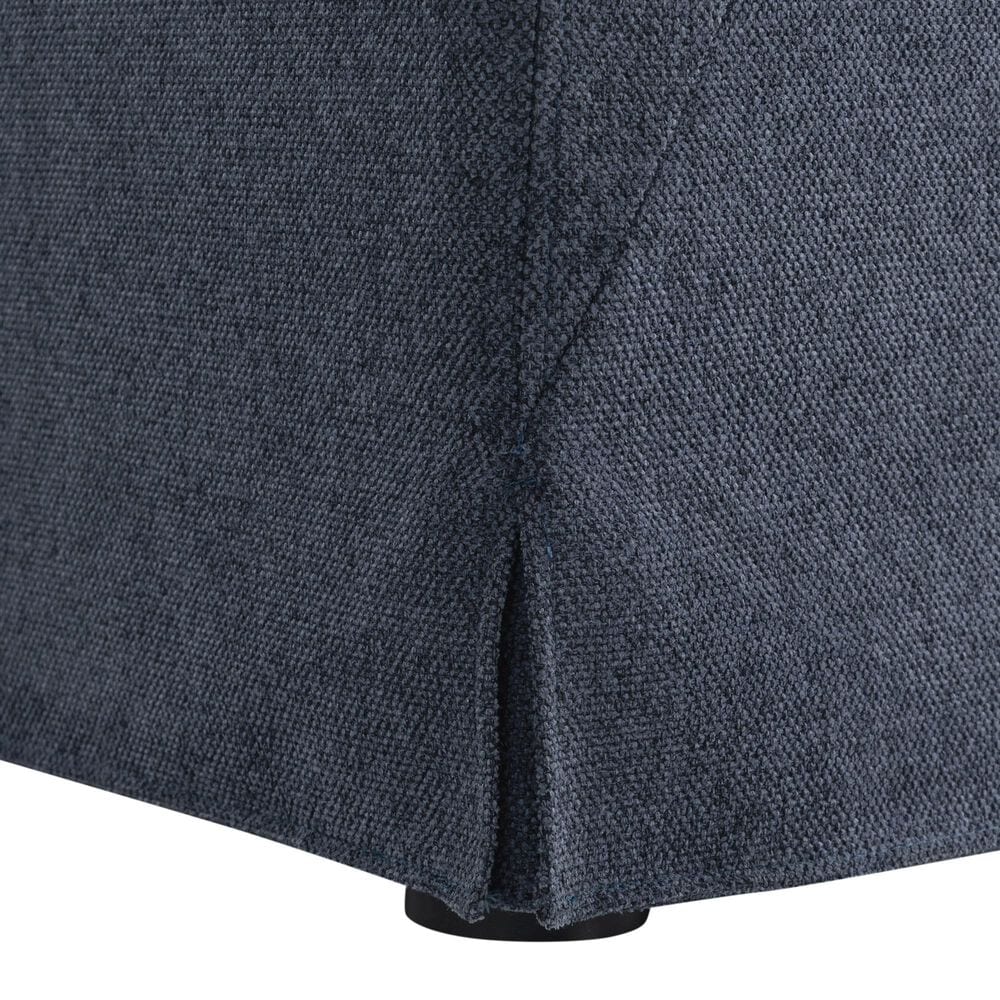 Lifestyle Solutions Harper Twin Convertible Sleeper Loveseat in Navy, , large