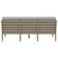 Homestyles Sustain 4-Piece Patio Conversation Set with Coffee Table in Stain Brown, , large