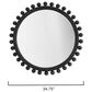 Splendor Living Ellery Round Wall Mirror in Dark Charcoal, , large