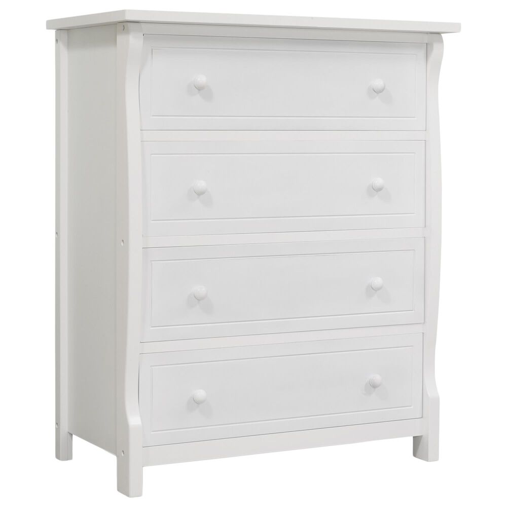 Sorelle Princeton 4-Drawer Chest in White, , large