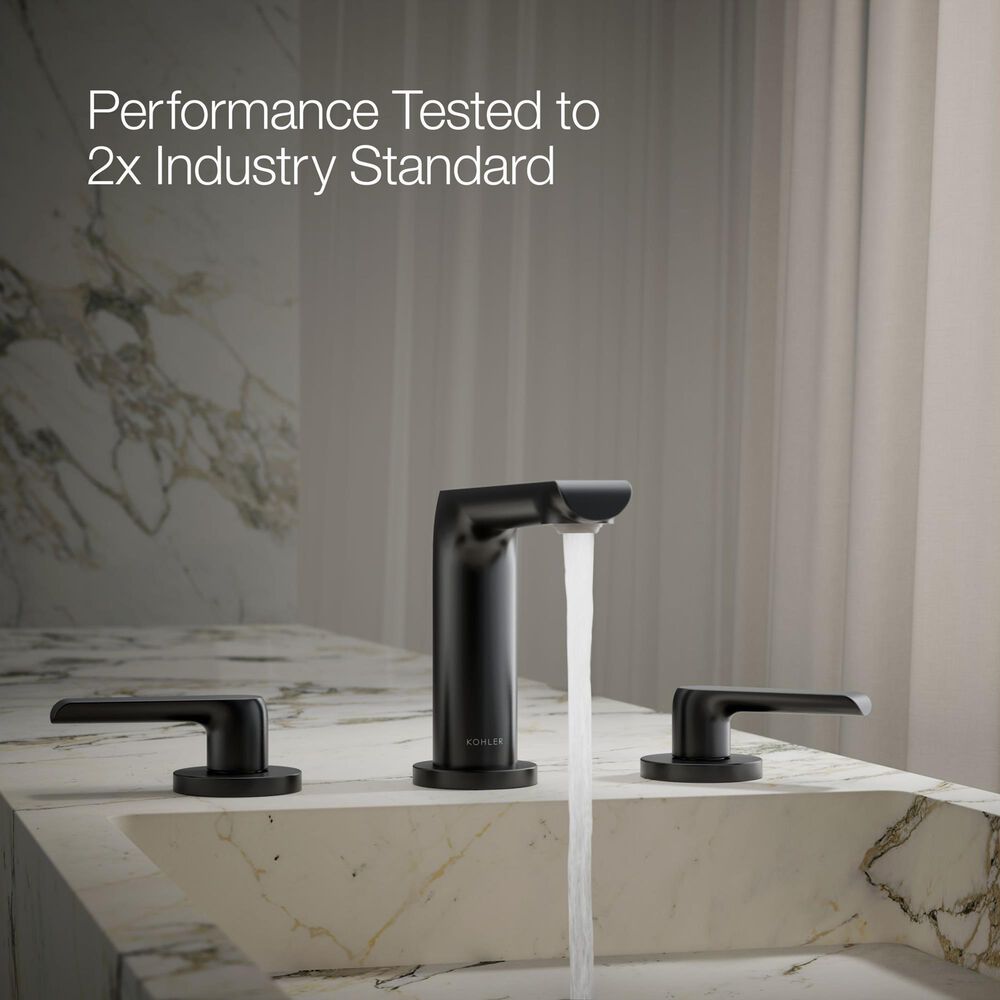 Kohler Avid Widespread Bathroom Sink Faucet in Matte Black, , large