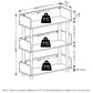 HOMLUX Turn-N-Tube 3-Tier Open Display Storage Bookshelf in White, , large