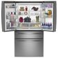 GE Profile 28.7 Cu. Ft. French-Door Refer with Autofill Pitcher, , large