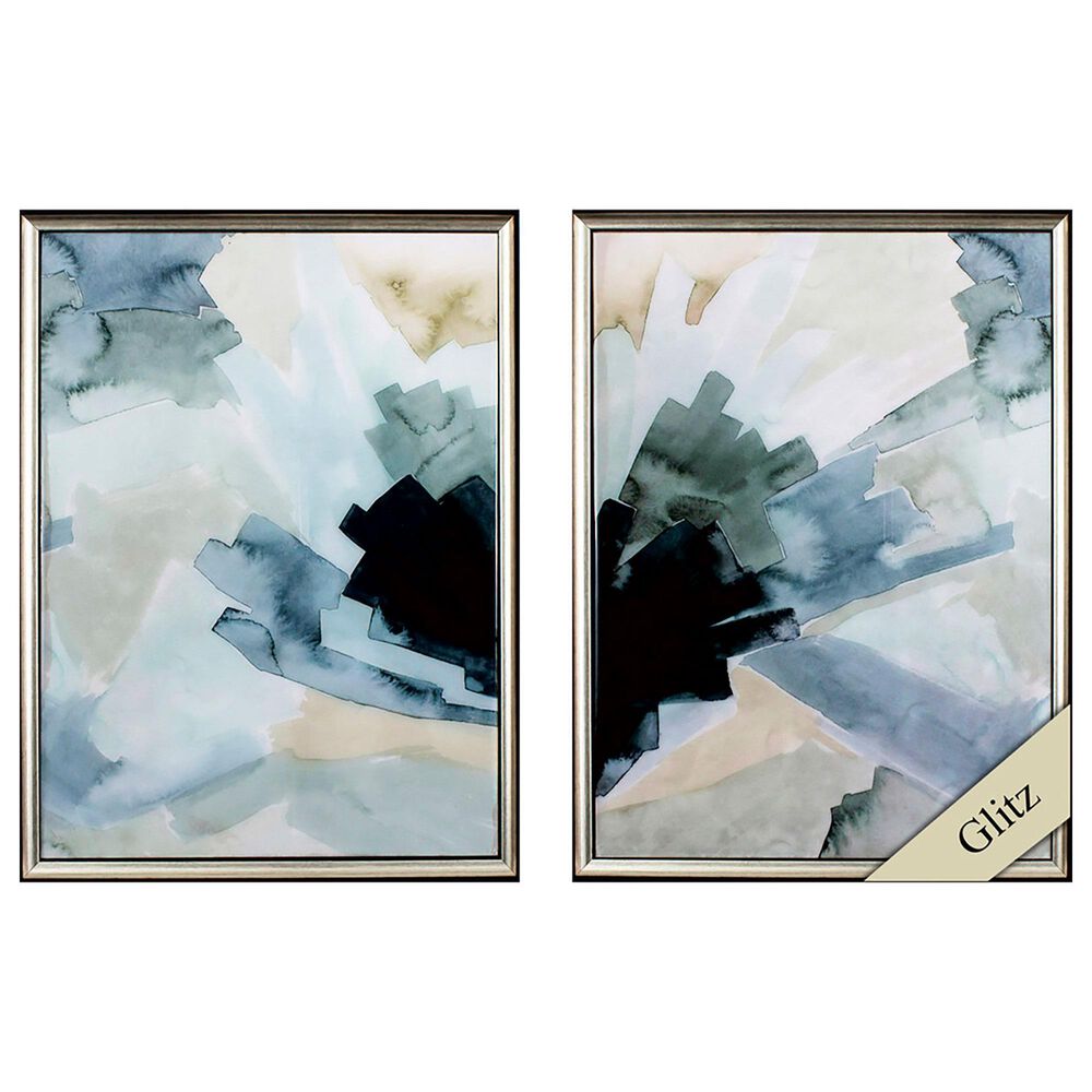 Propac Shadow Breeze Wall Art in Turquoise (Set of 2), , large