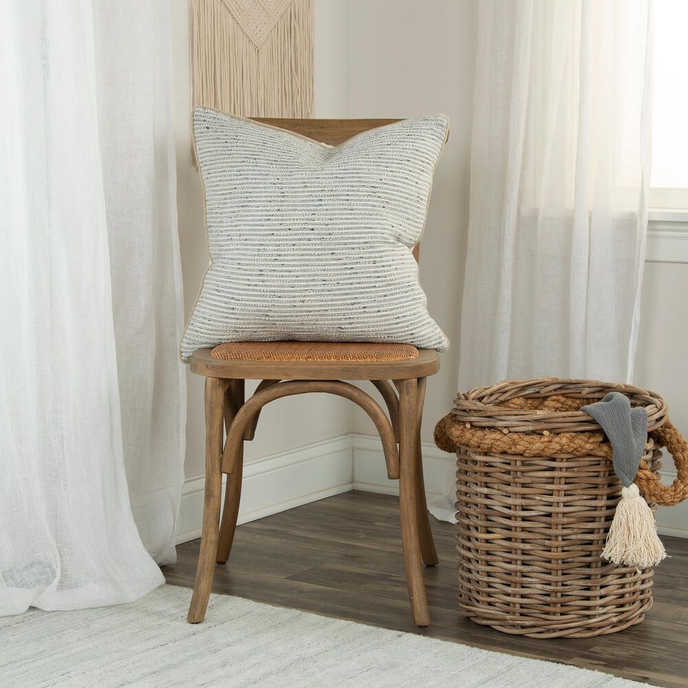 Rizzy Home Donny Osmond 20&quot; Down Filled Pillow in Light Gray, , large