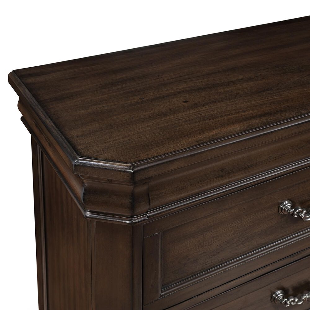 New Heritage Design Lyndhurst 5-Piece Queen Bedroom Set in Walnut Brown, , large