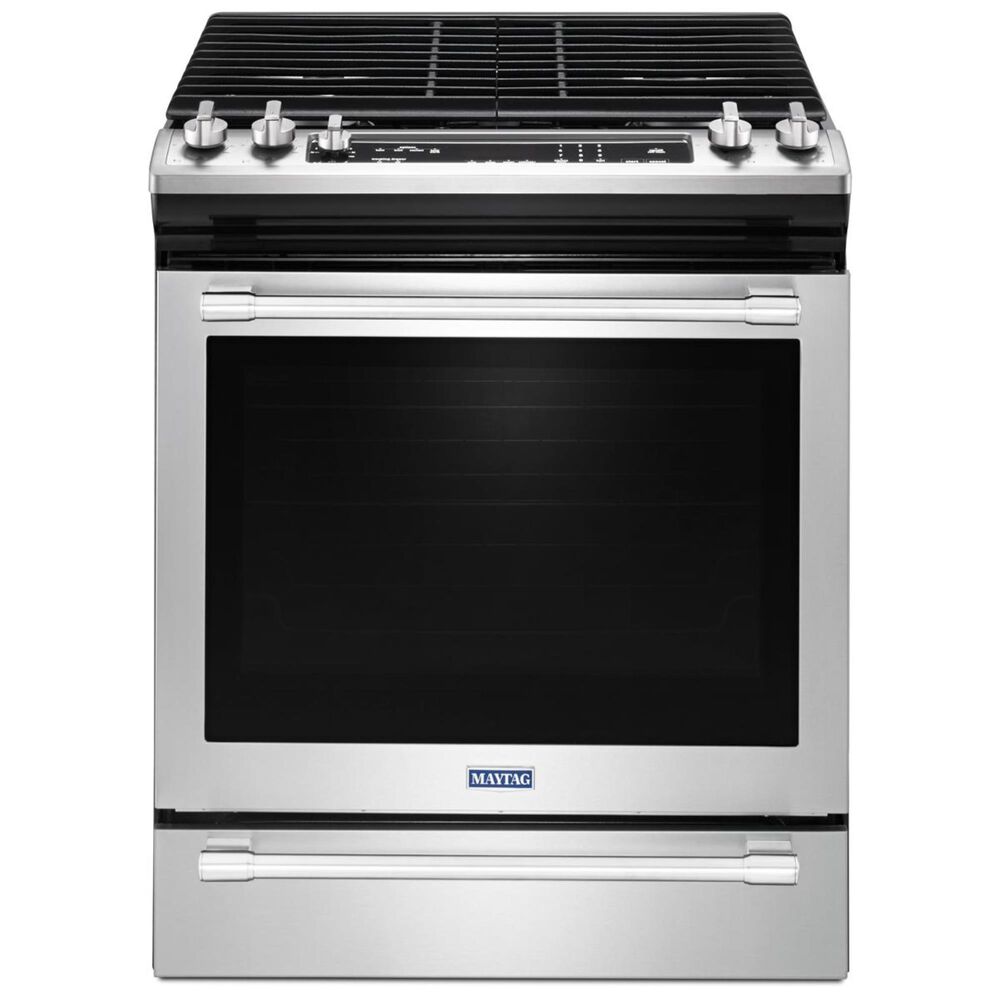Maytag 5.8 Cu. Ft. Slide-In Gas Range with True Convection in Stainless Steel, , large