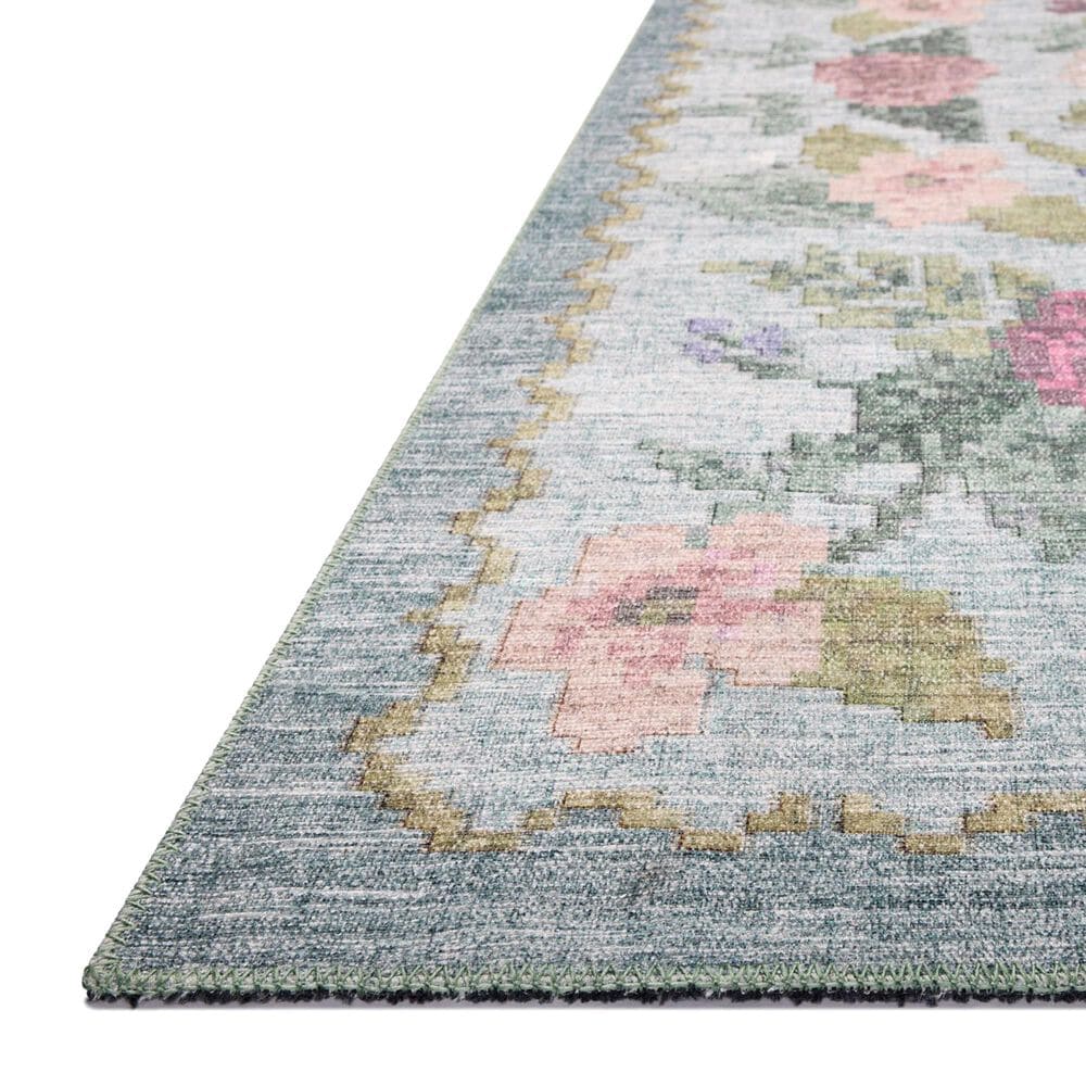 Rifle Paper Co Rosa Antique Rose 2&#39;3&quot; x 3&#39;9&quot; Sky Area Rug, , large