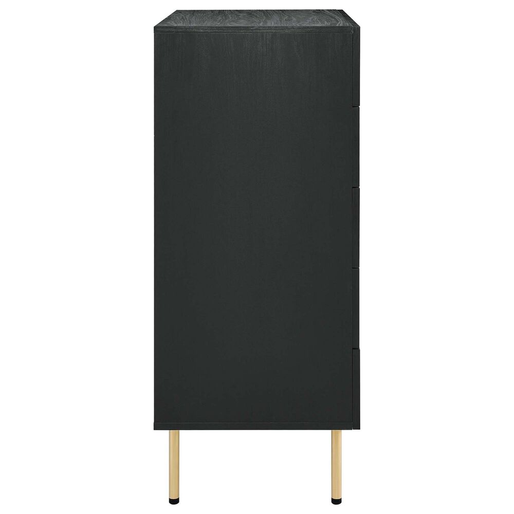 Modway Chaucer 5-Drawer Chest in Black, , large