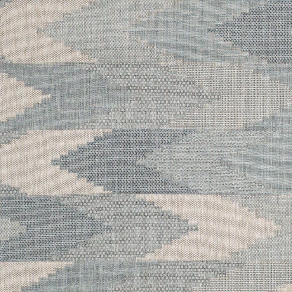 Central Oriental Melbourne Thistle 7&#39;10&quot; x 9&#39;10&quot; Lead and Tidepool Area Rug, , large