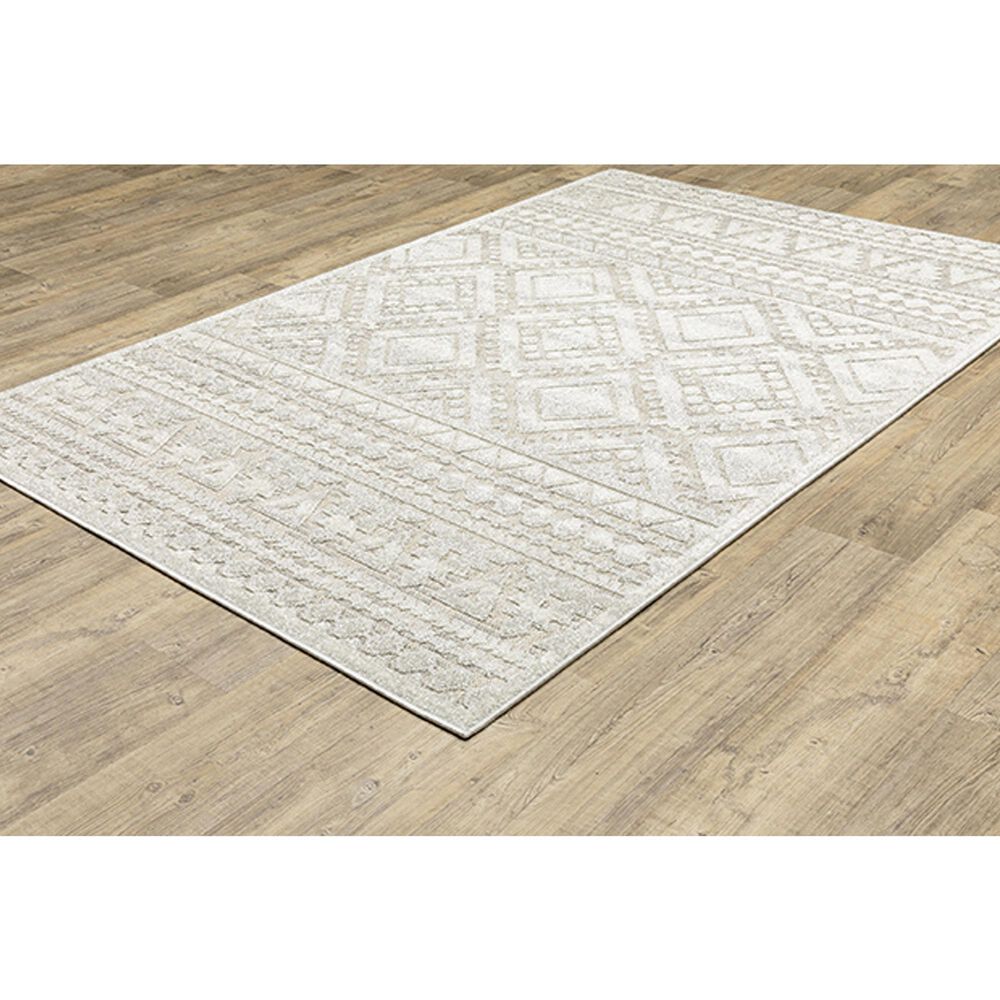 Oriental Weavers Tangier TAN01 3&#39;3&quot; x 5&#39; Beige Area Rug, , large