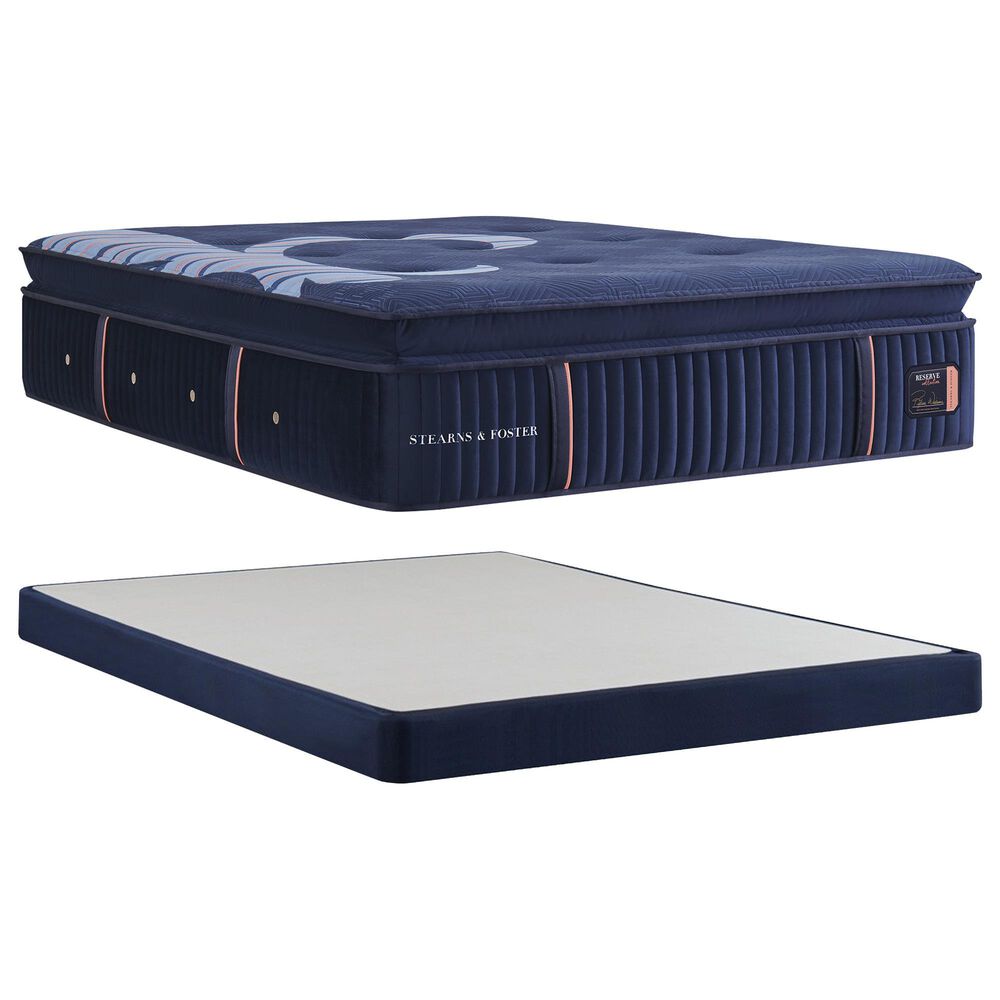 Stearns & Foster Reserve Soft Euro Pillow Top Queen Mattress with Low Profile Box Spring, , large